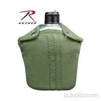 Rothco G.I. Canteen and Cover, Olive, O/S   
